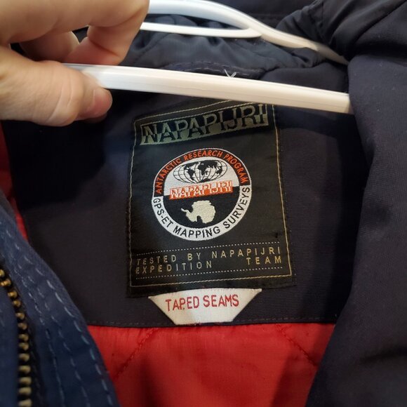 Napapijri Antarctic Expidition Research Skidoo Coat Blue Size L - Picture 6 of 8